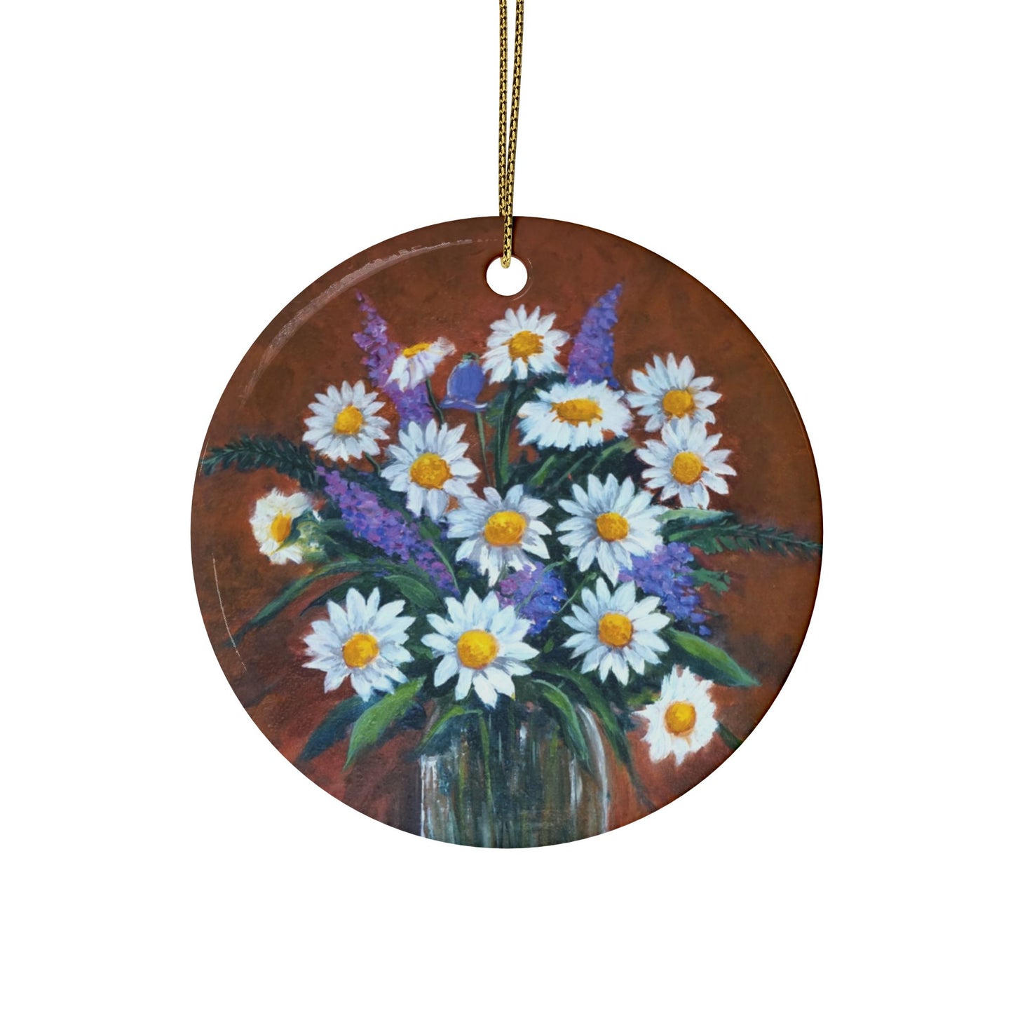 CERAMIC ORNAMENTS - DAISIES