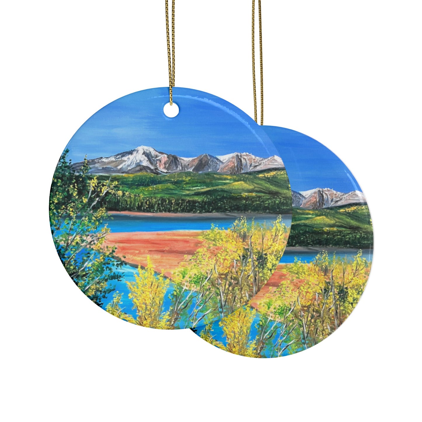 CERAMIC ORNAMENTS - PIKES PEAK MOUNTAINS