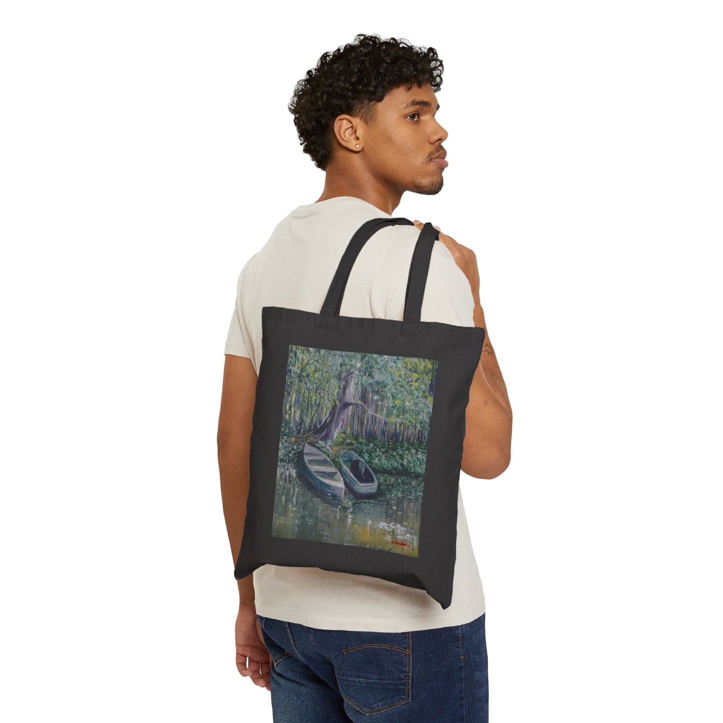 COTTON CANVAS TOTE BAG - WHISPERS OF STILL WATERS