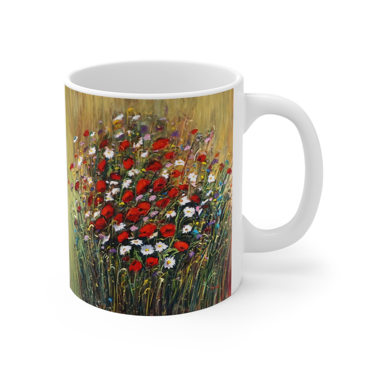 Mug 11oz - WILD POPPIES AND DAISIES