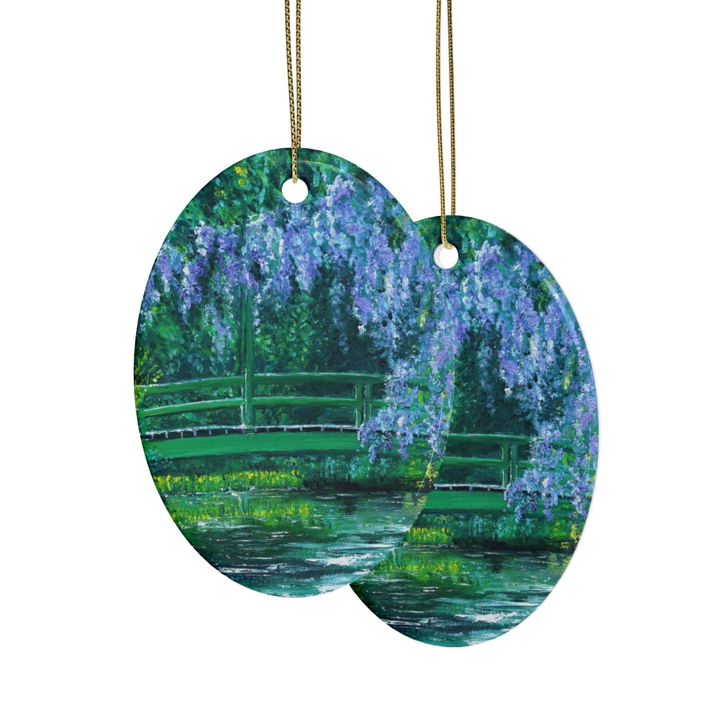 CERAMIC ORNAMENTS - NATURE'S REFLECTION: BRIDGES OF SERENITY