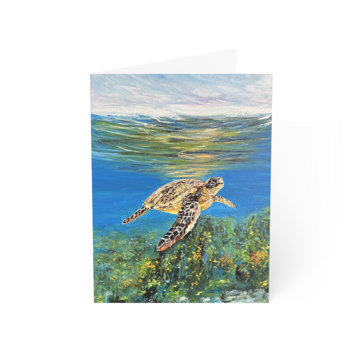 GREETING CARDS (1, 10, 30, and 50pcs) - MESMERIZING SEA TURTLE