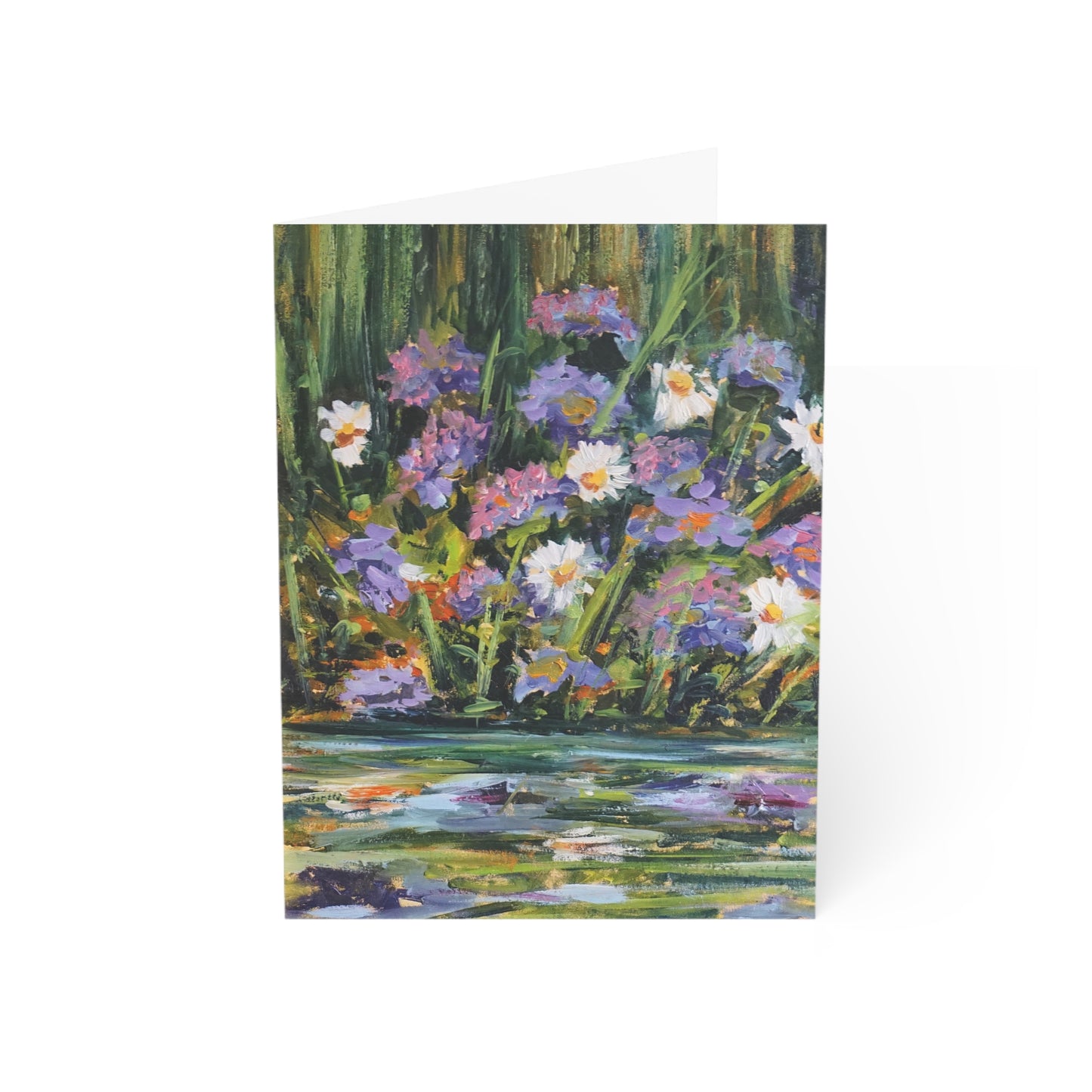 GREETING CARDS(1, 10, 30, and 50pcs) - WILD FLOWERS BY THE RIVER