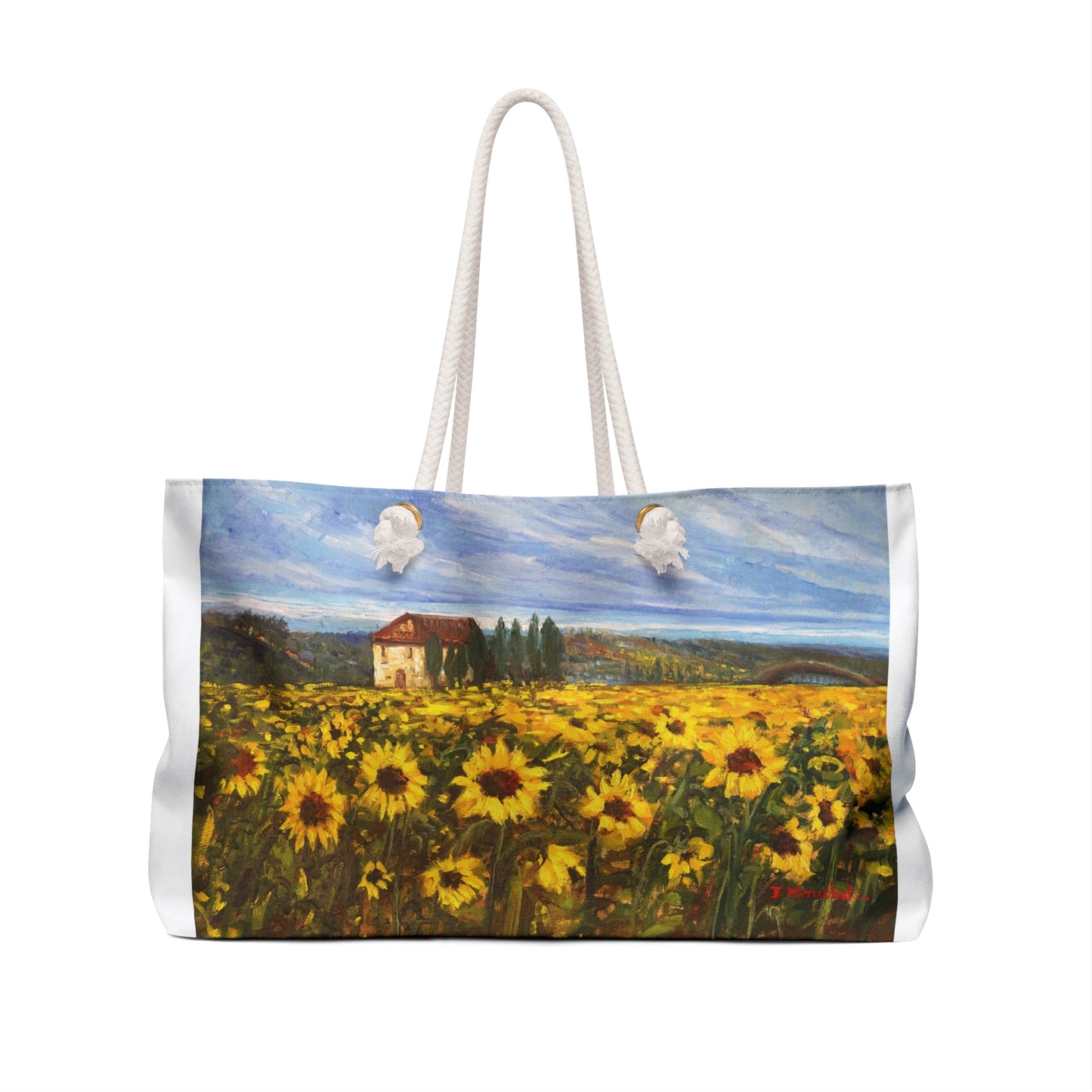 WEEKENDER BAG - TRANQUILITY: SUNFLOWER FIELD