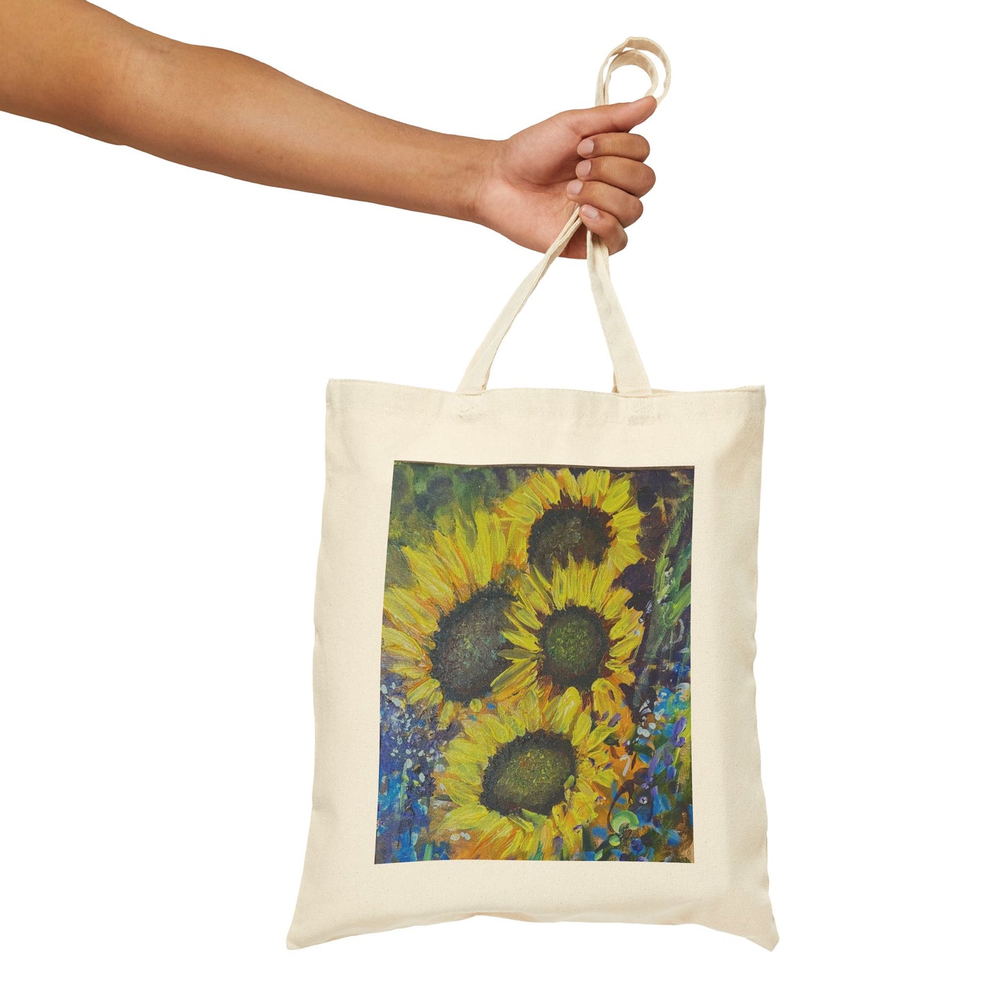 COTTON CANVAS TOTE BAG - GIRASOLI