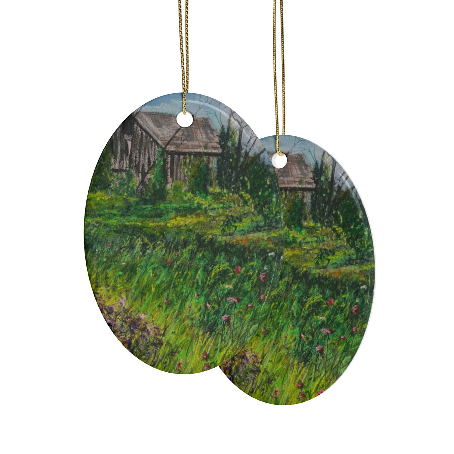 CERAMIC ORNAMENTS -TRANQUIL CABIN IN STURGEON BAY