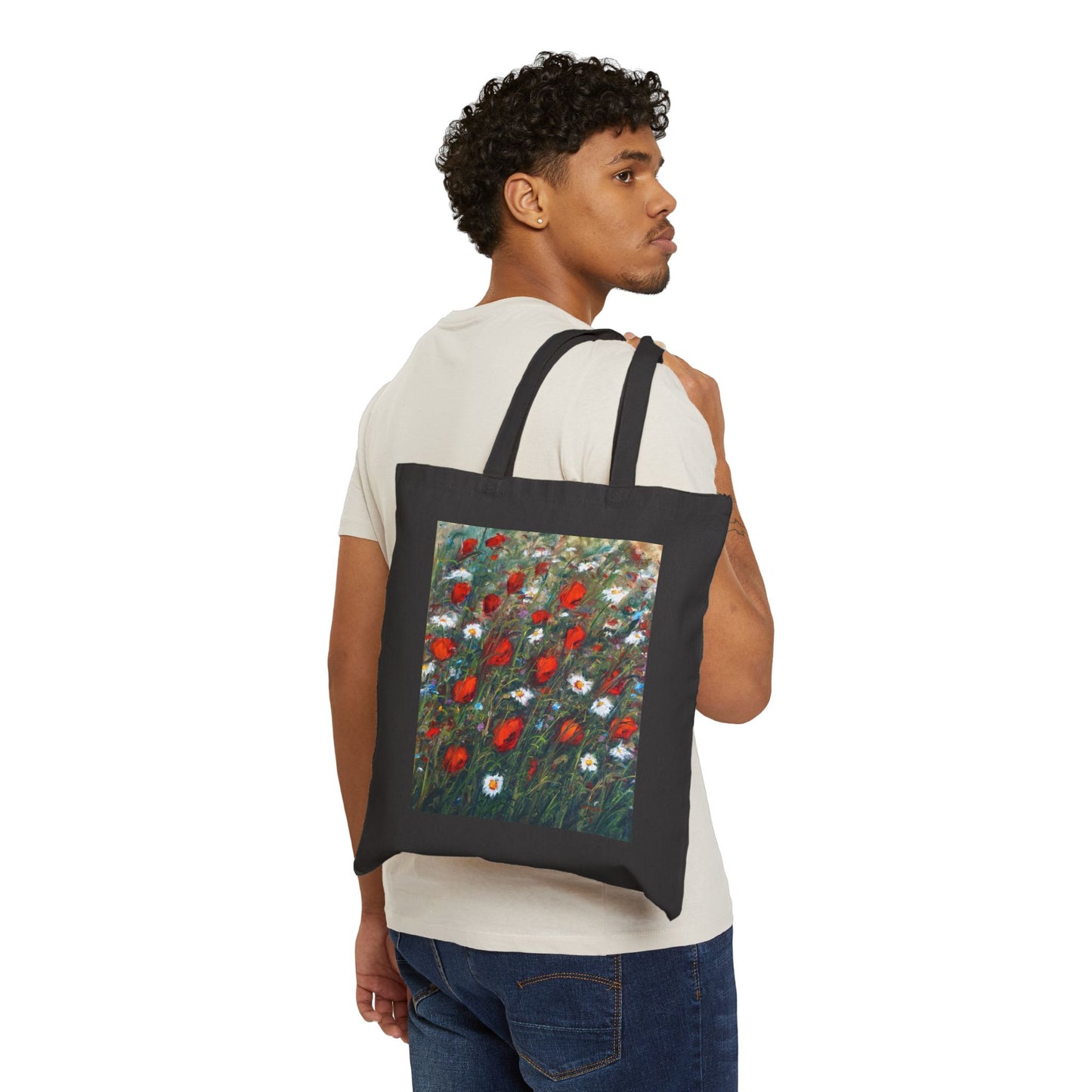 COTTON CANVAS TOTE BAG - WHISPERS OF THE MEADOW