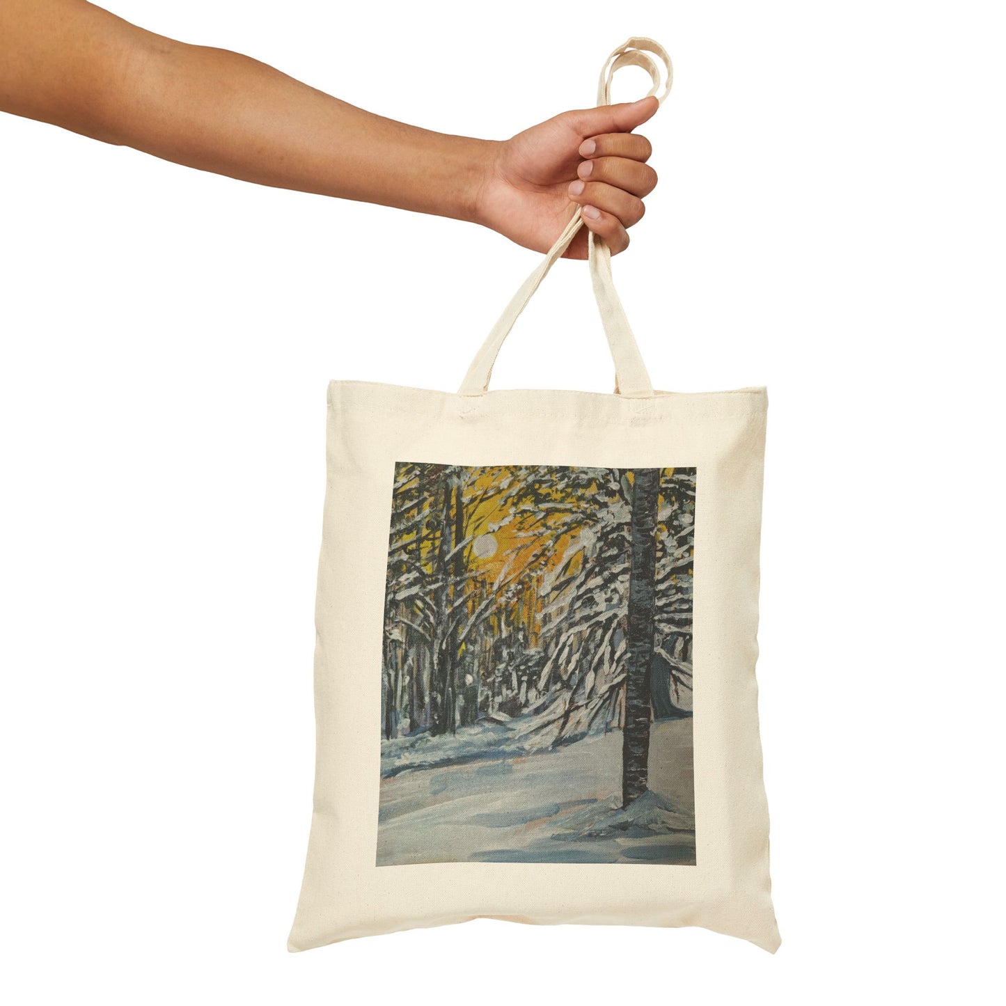 COTTON CANVAS TOTE BAG - FORESTA BIANCA