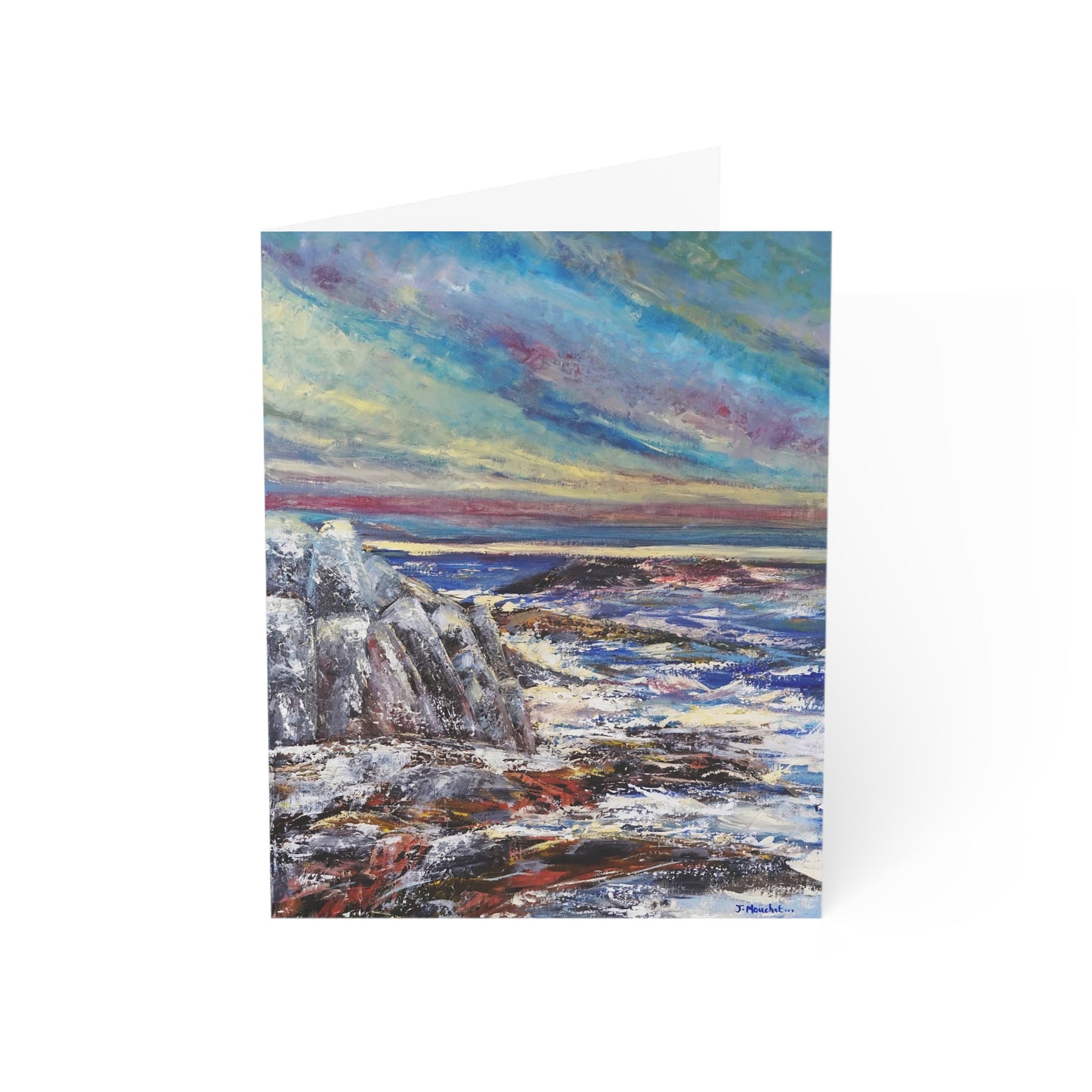 GREETING CARDS (1, 10, 30, and 50pcs) - SEASCAPE AT SUNDOWN