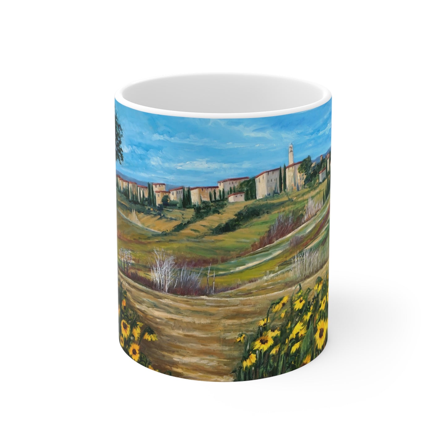 MUG 11oz - THE PATH THROUGH THE SUNFLOWER FIELD