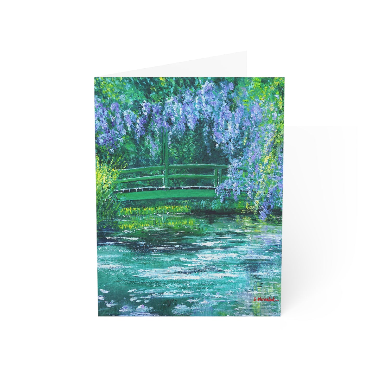 GREETING CARDS (1, 10, 30, and 50pcs) - NATURE'S REFLECTION: BRIDGES OF SERENITY