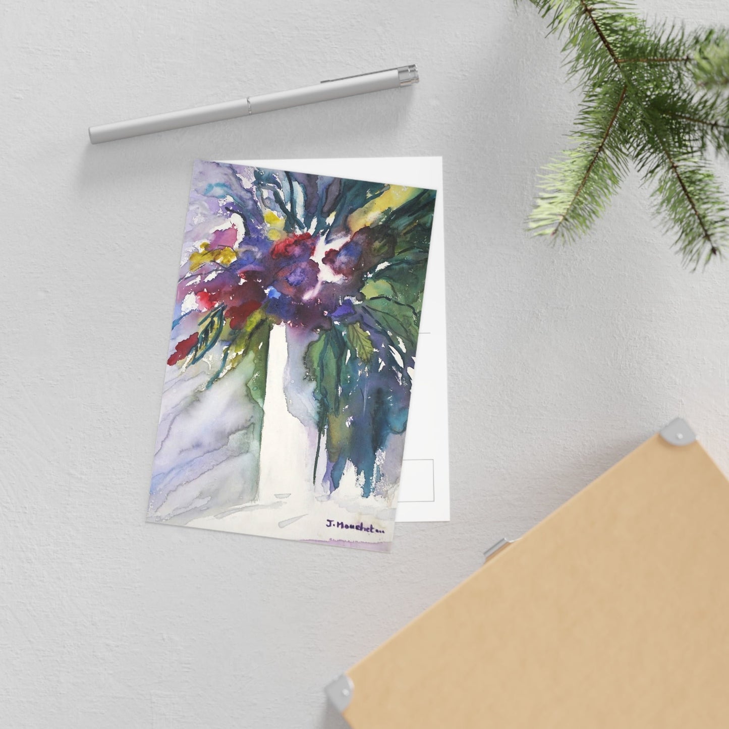 FINE ART POSTCARDS - MIXED FLOWER BOUQUET