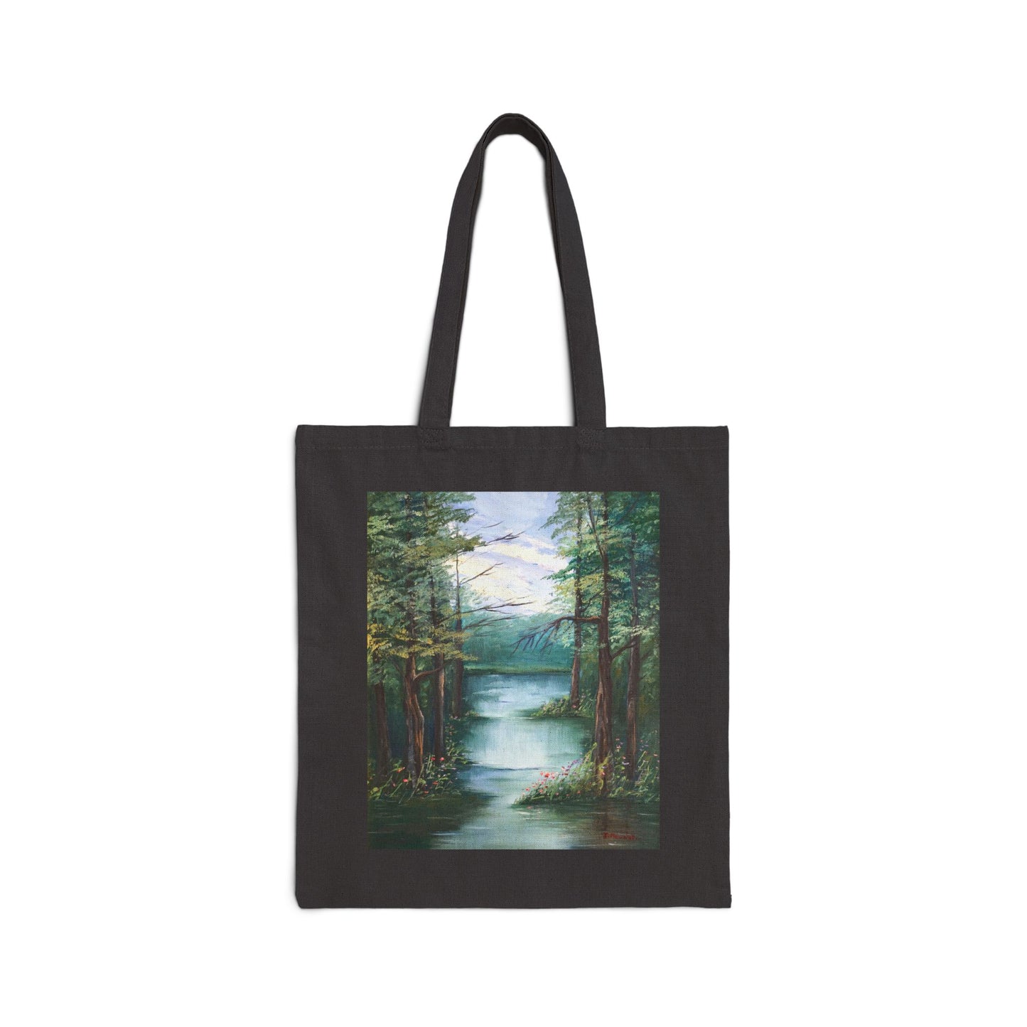 COTTON CANVAS TOTE BAG - THE LAKE