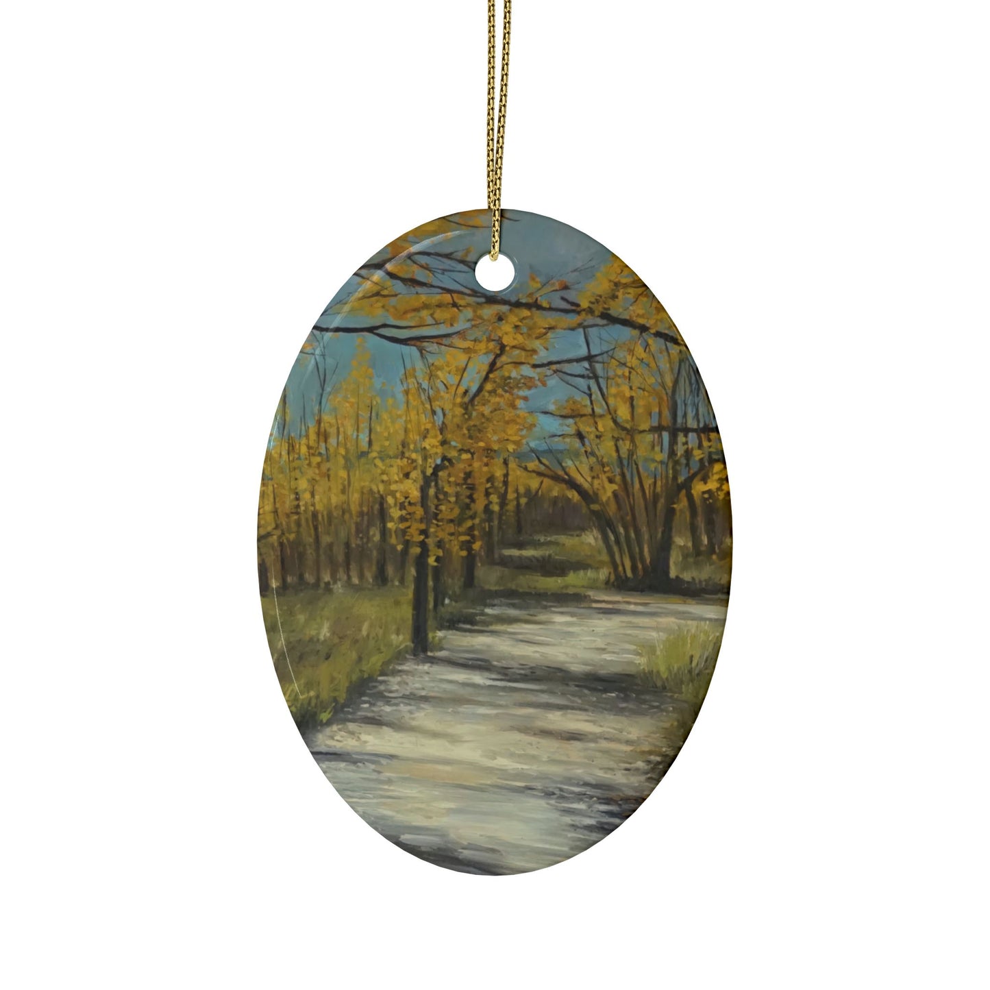 CERAMIC ORNAMENTS - COTTONWOODS IN COLORADO