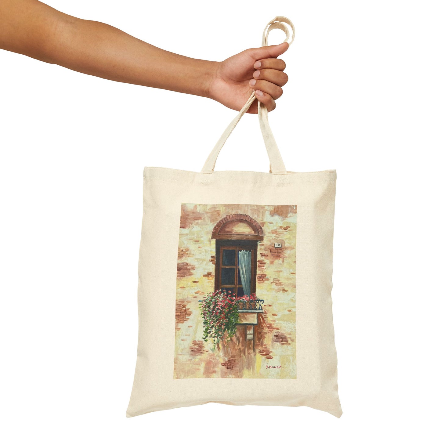 COTTON CANVAS TOTE BAG - ITALIAN WINDOW