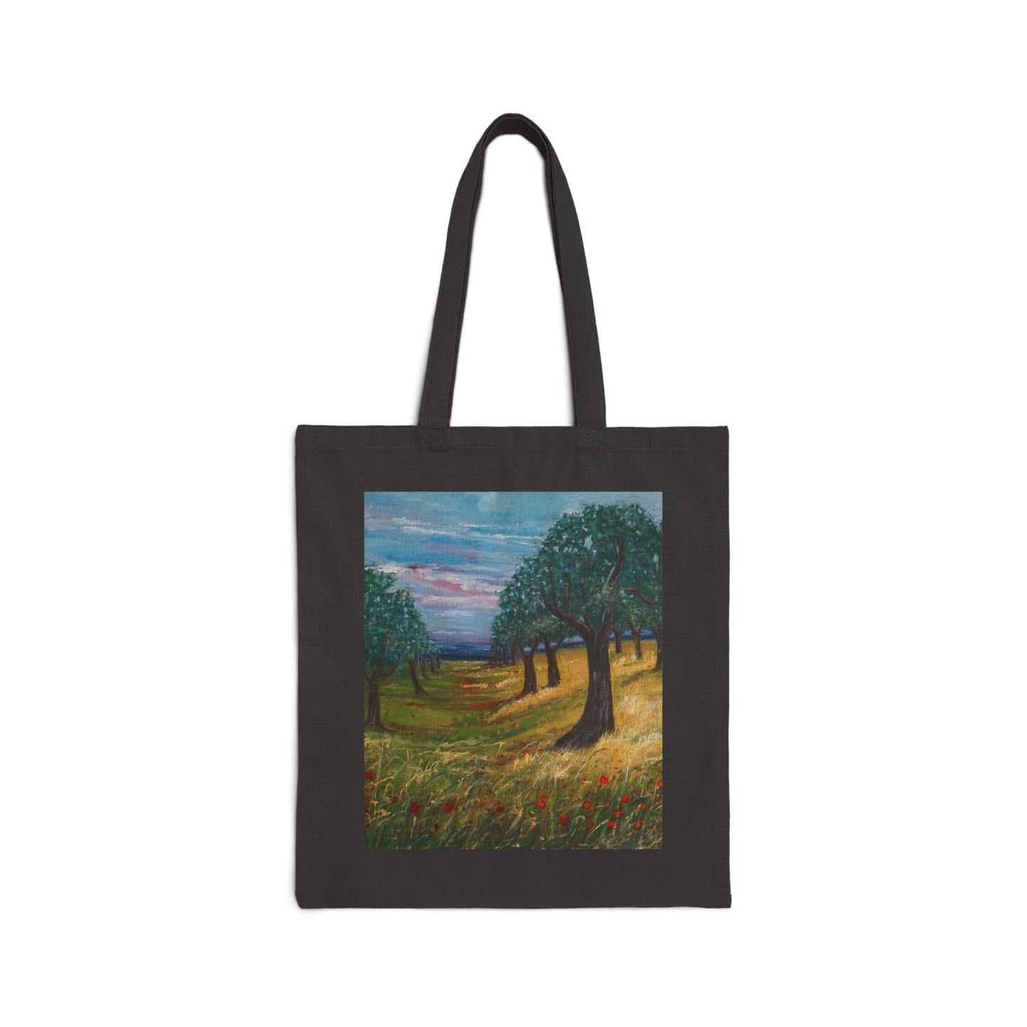 COTTON CANVAS TOTE BAG - THE OLIVE GROVE