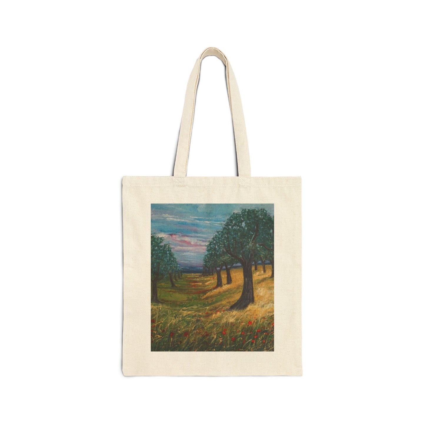 COTTON CANVAS TOTE BAG - THE OLIVE GROVE