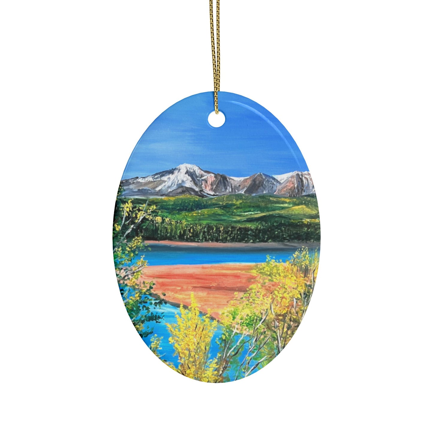 CERAMIC ORNAMENTS - PIKES PEAK MOUNTAINS