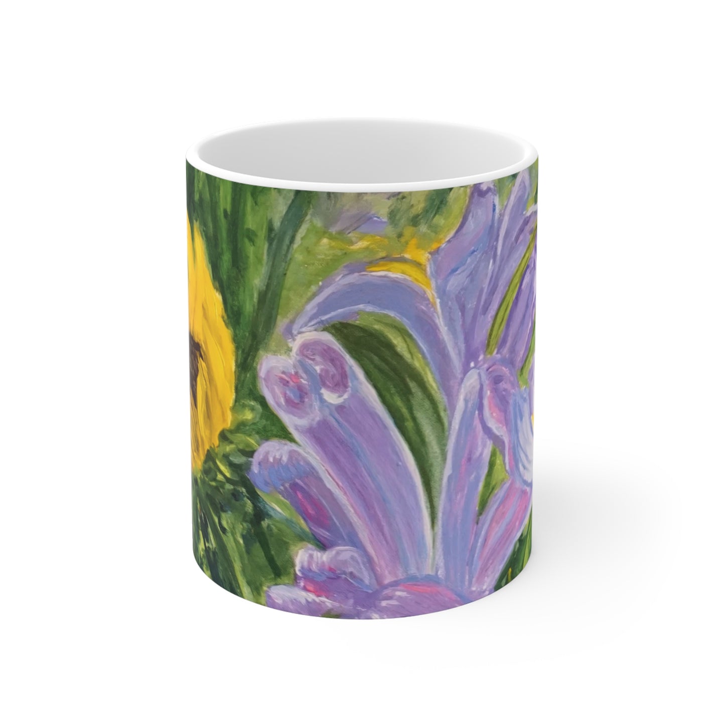 MUG 11oz - IRIS AND SUNFLOWERS