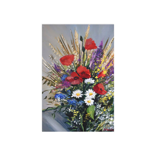 FINE ART POSTCARDS - BOUQUET OF WILD FLOWERS