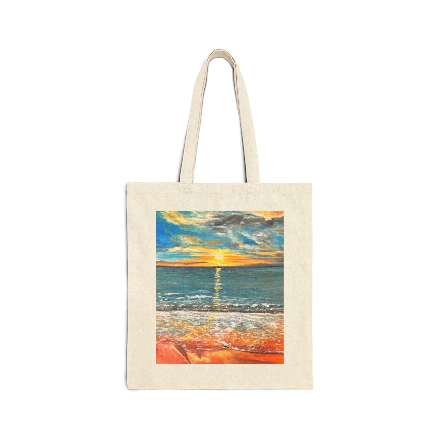 COTTON CANVAS TOTE BAG - PEACEFUL SUNRISE