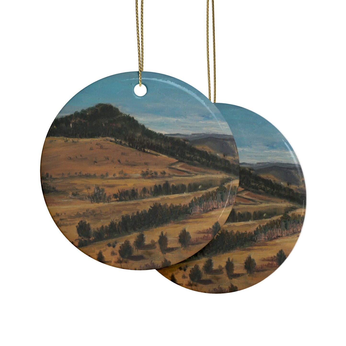 CERAMIC ORNAMENTS - BEHIND PIKES PEAK