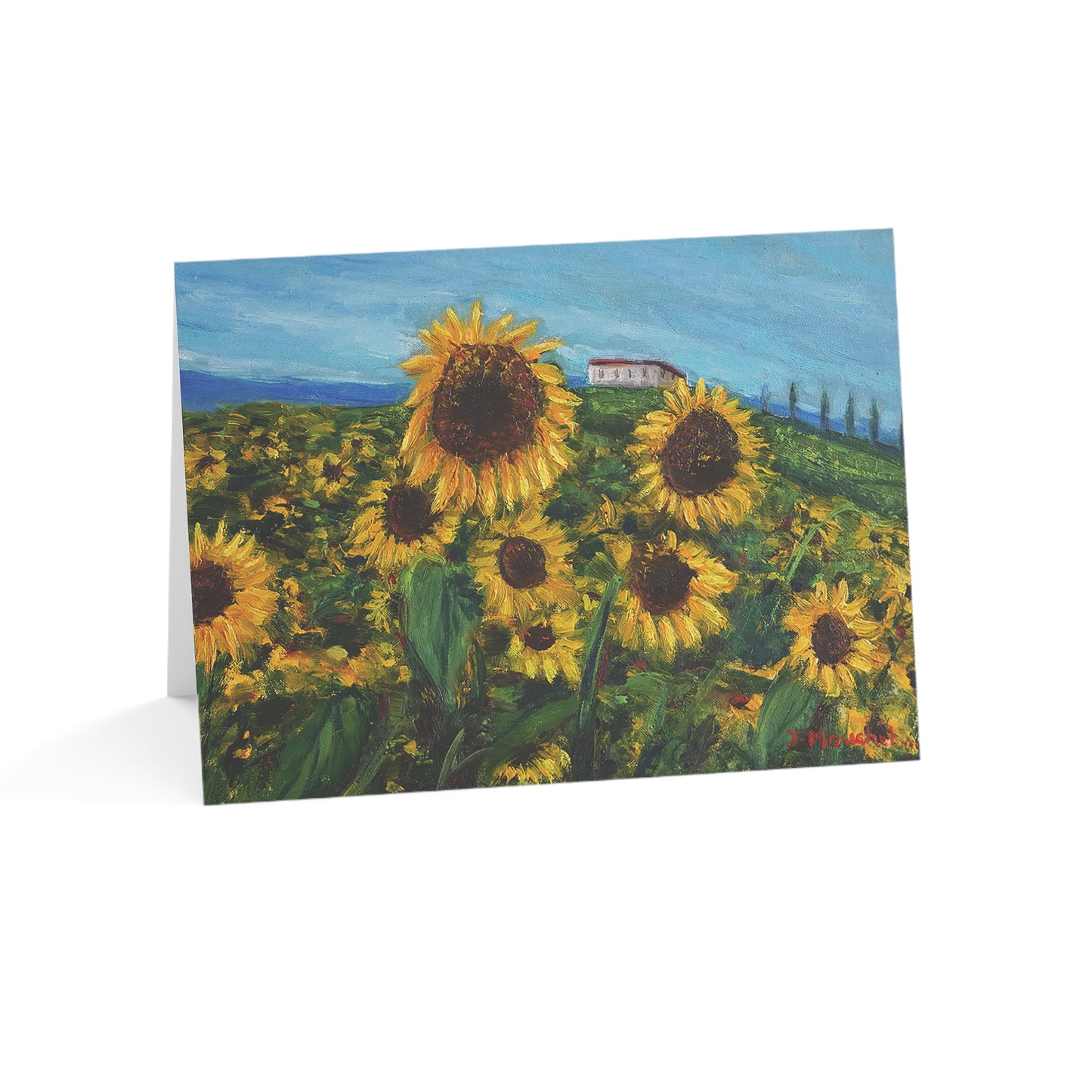 GREETING CARDS (1, 10, 30, and 50pcs) - HAPPINESS: A SUNFLOWER HAVEN