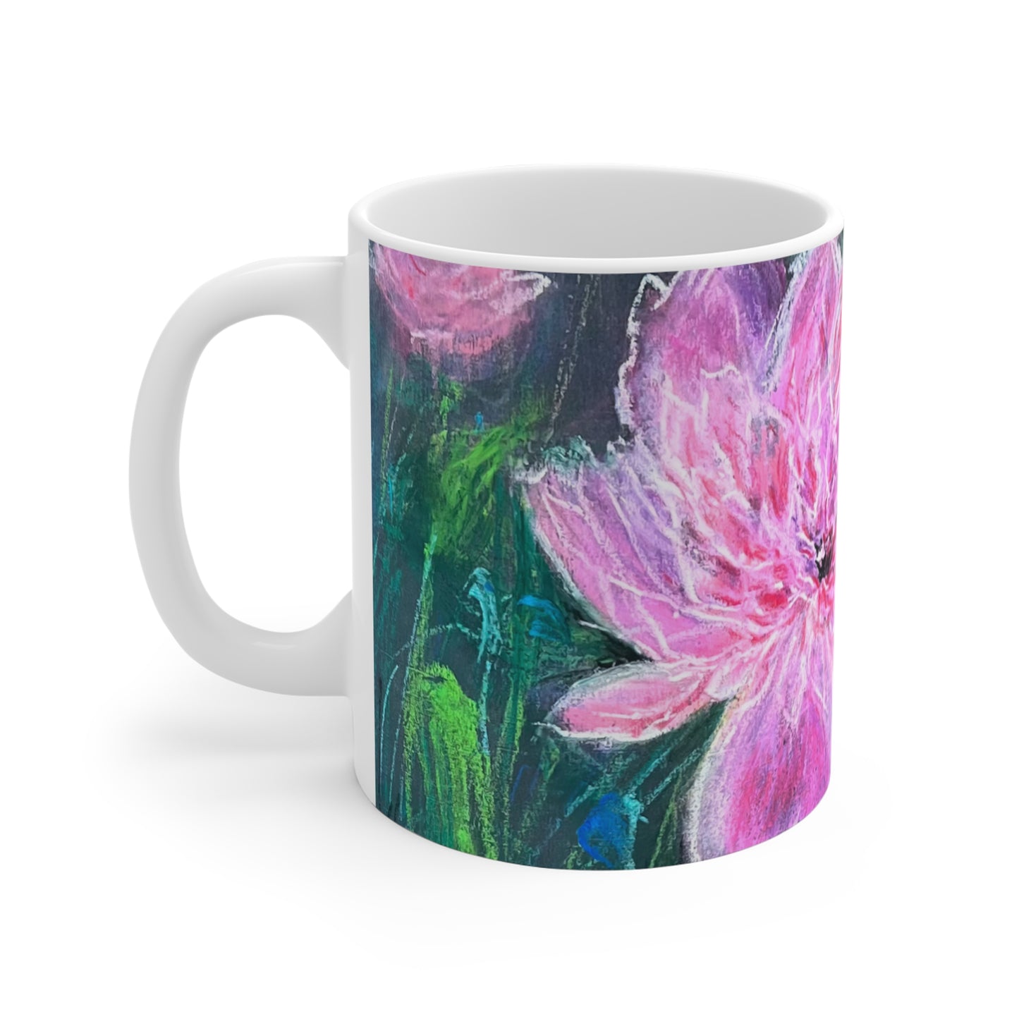 MUG 11oz - PINK BLOSSOM: SERENE ELEGANCE