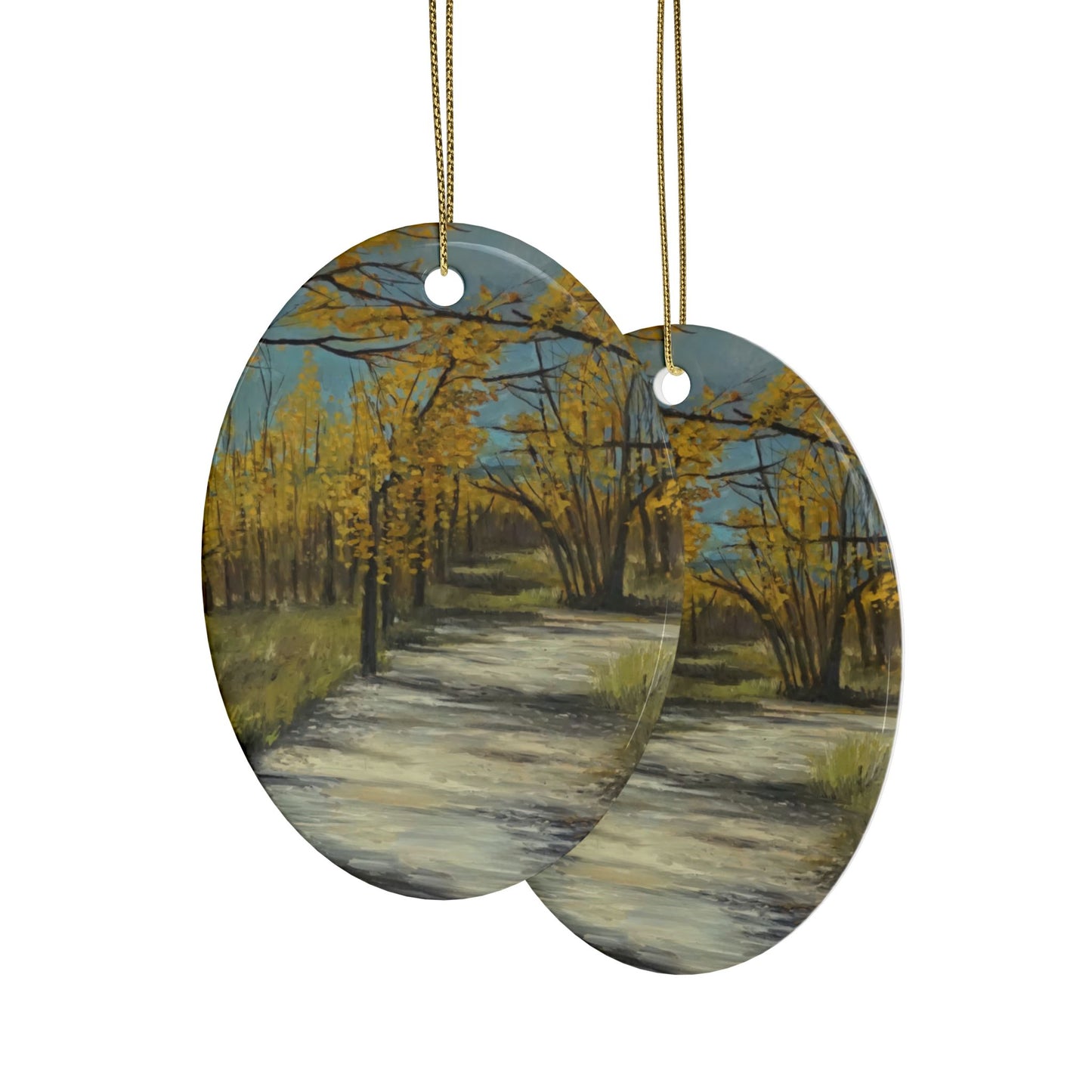 CERAMIC ORNAMENTS - COTTONWOODS IN COLORADO