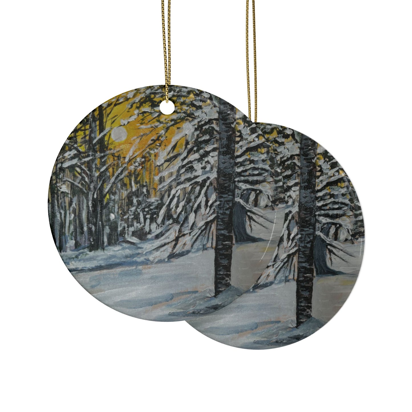 CERAMIC ORNAMENTS - FORESTA BIANCA