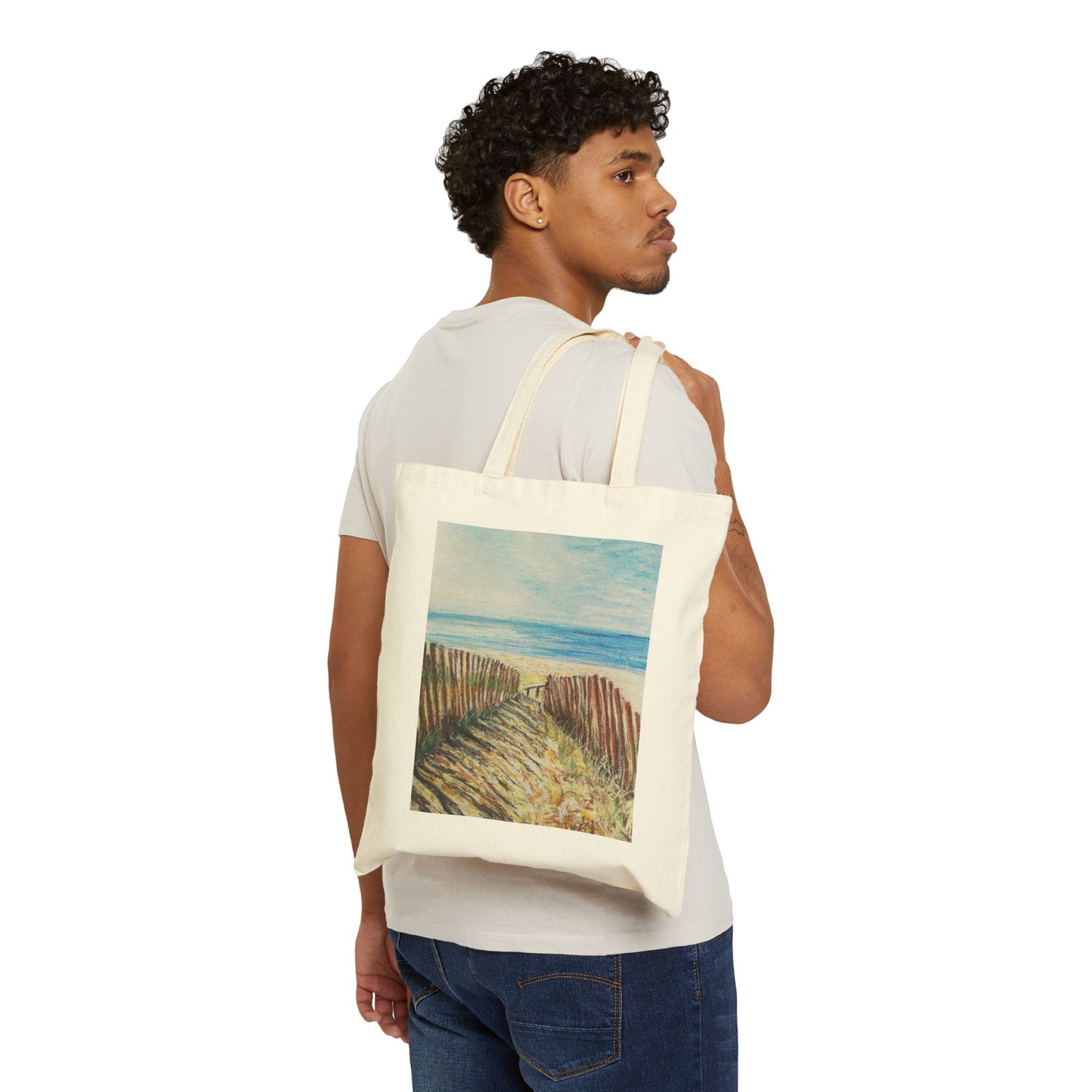 COTTON CANVAS TOTE BAG - BAILEY'S HARBOR 2