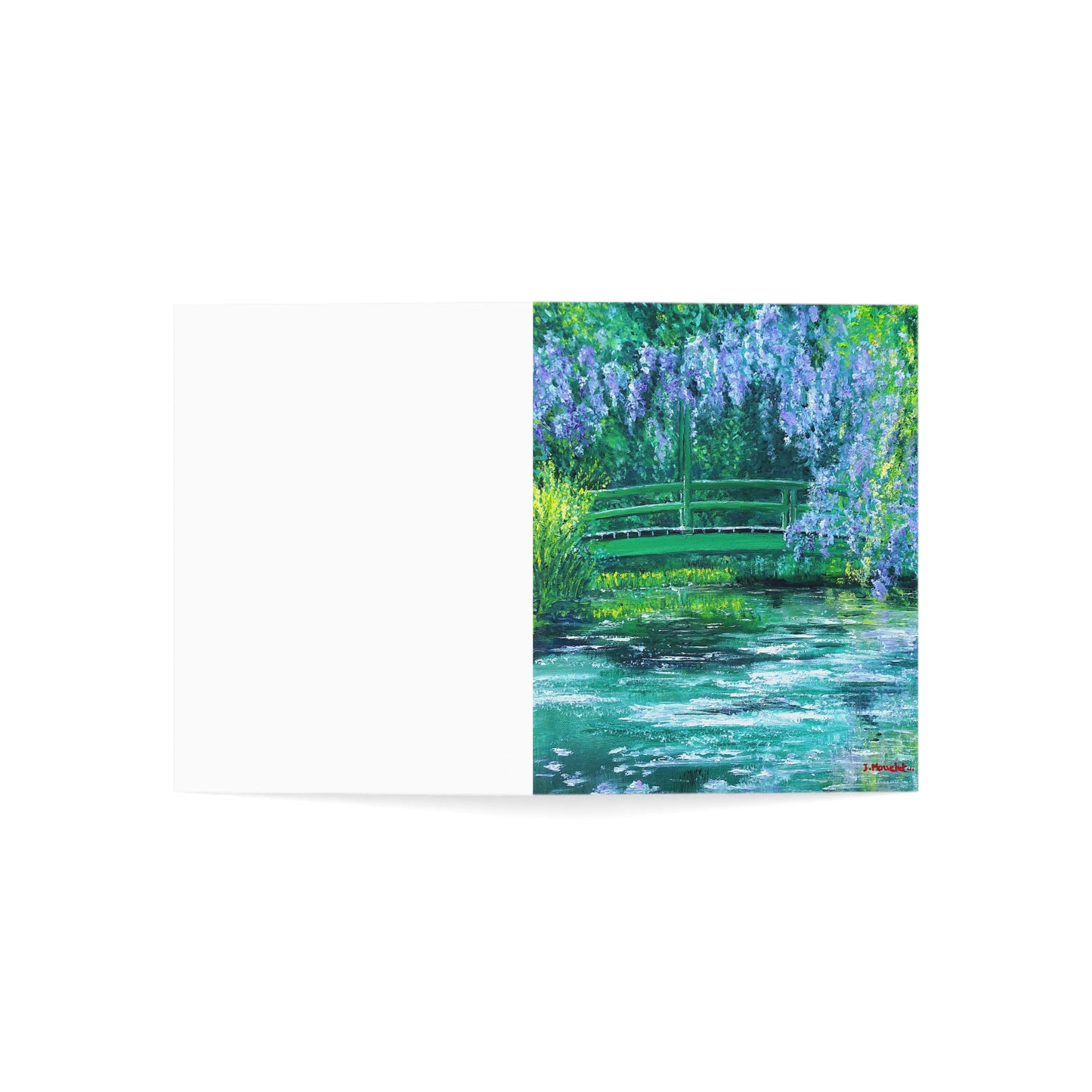 GREETING CARDS (1, 10, 30, and 50pcs) - NATURE'S REFLECTION: BRIDGES OF SERENITY