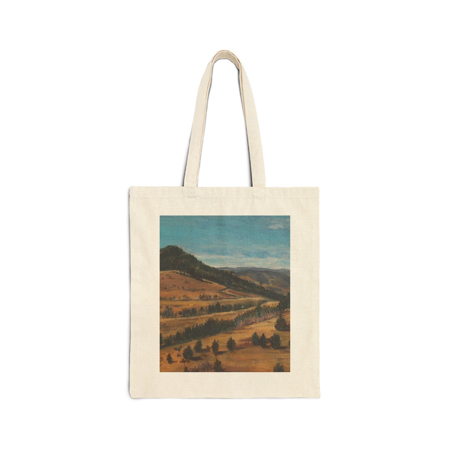 COTTON CANVAS TOTE BAG - BEHIND PIKES PEAK