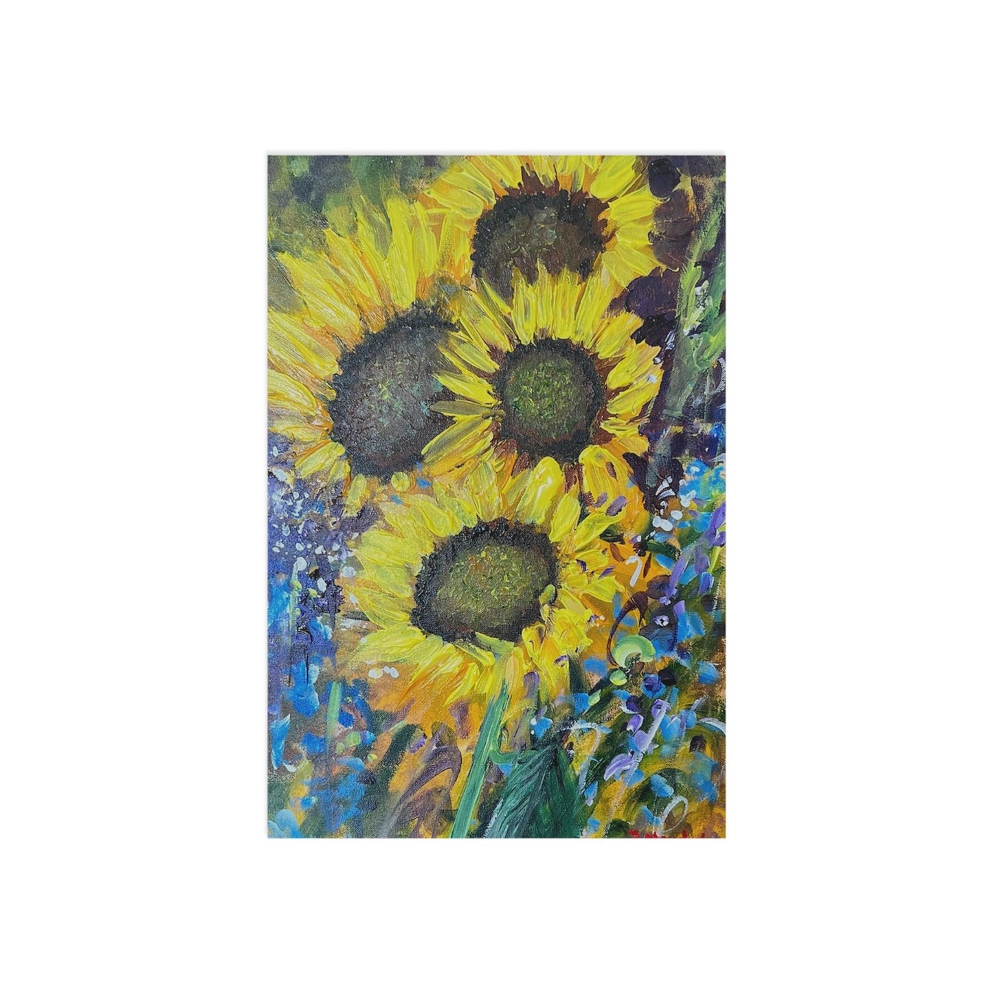 FINE ART POSTCARDS - GIRASOLI