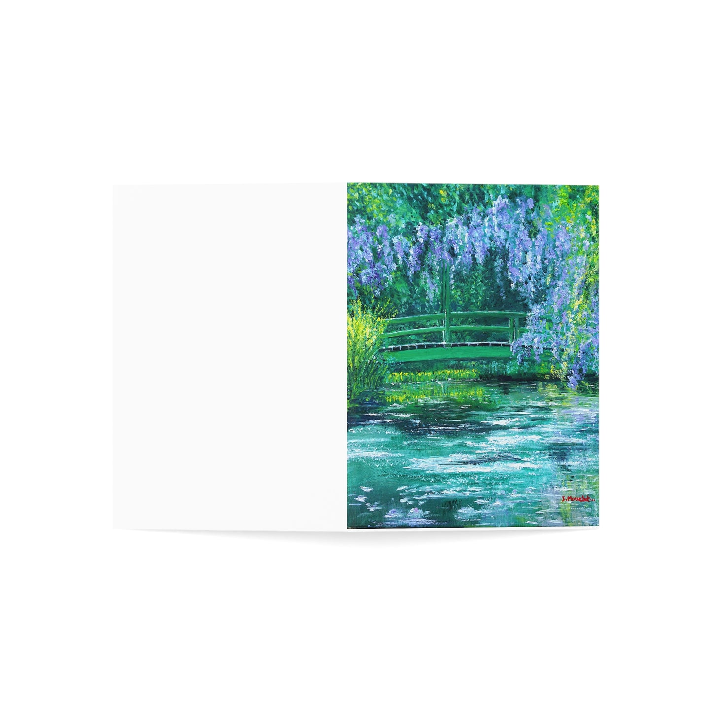 GREETING CARDS (1, 10, 30, and 50pcs) - NATURE'S REFLECTION: BRIDGES OF SERENITY