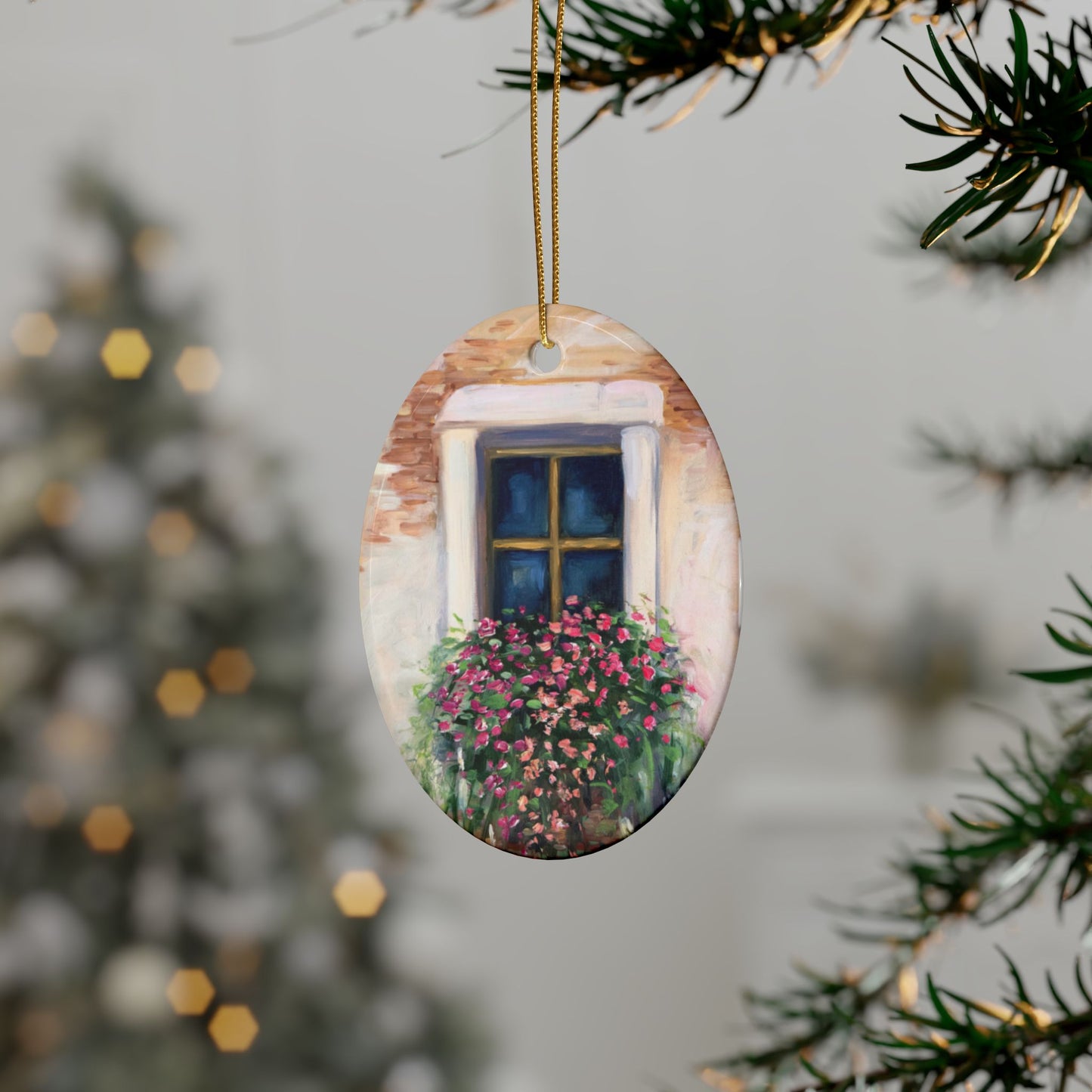 CERAMIC ORNAMENTS - CHARMING ITALIAN WINDOW