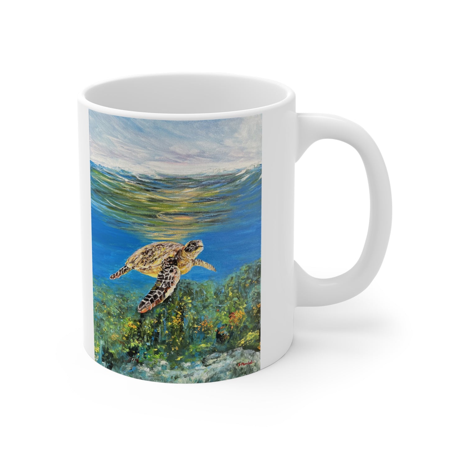 MUG 11oz - MESMERIZING SEA TURTLE