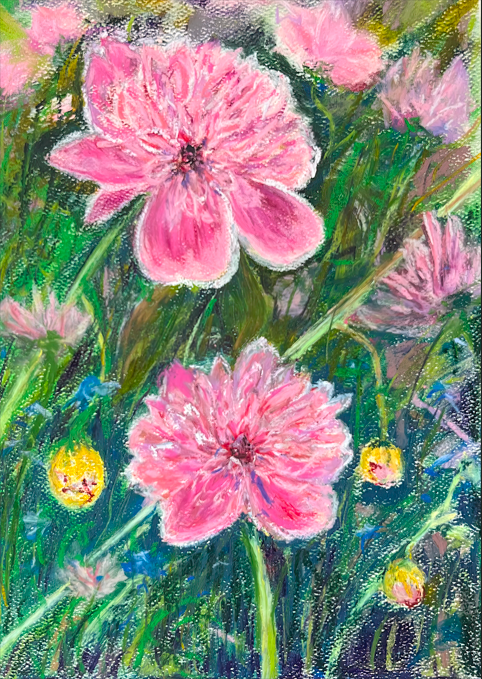 PINK BLOSSOMS: VIBRANT BLOOM | J Mouchet Fine Art