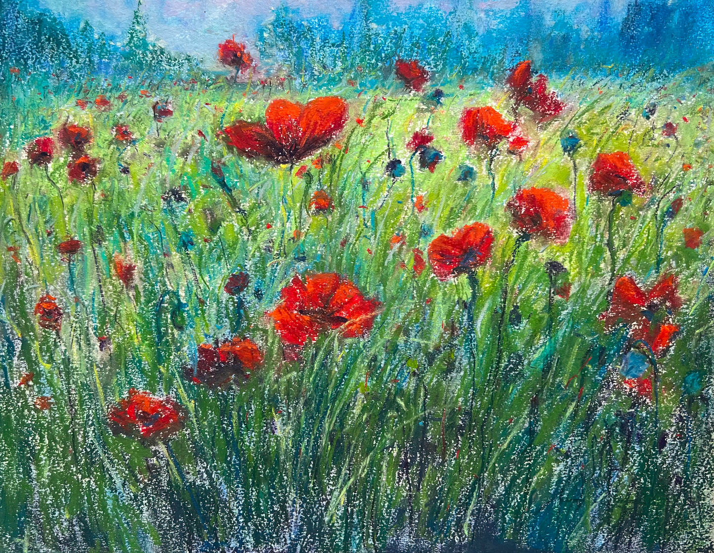 THE POPPY FIELD | J Mouchet Fine Art