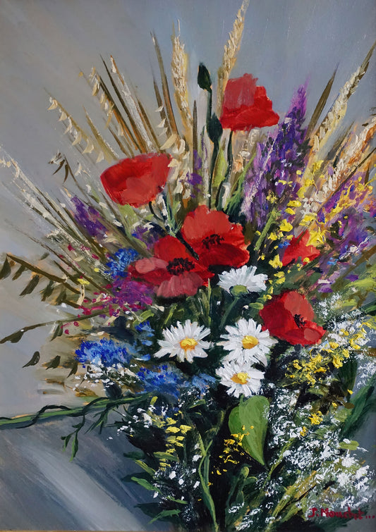 BOUQUET OF WILD FLOWERS - J Mouchet Fine Art