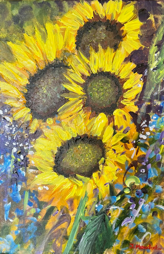 GIRASOLI(Sunflowers) - J Mouchet Fine Art