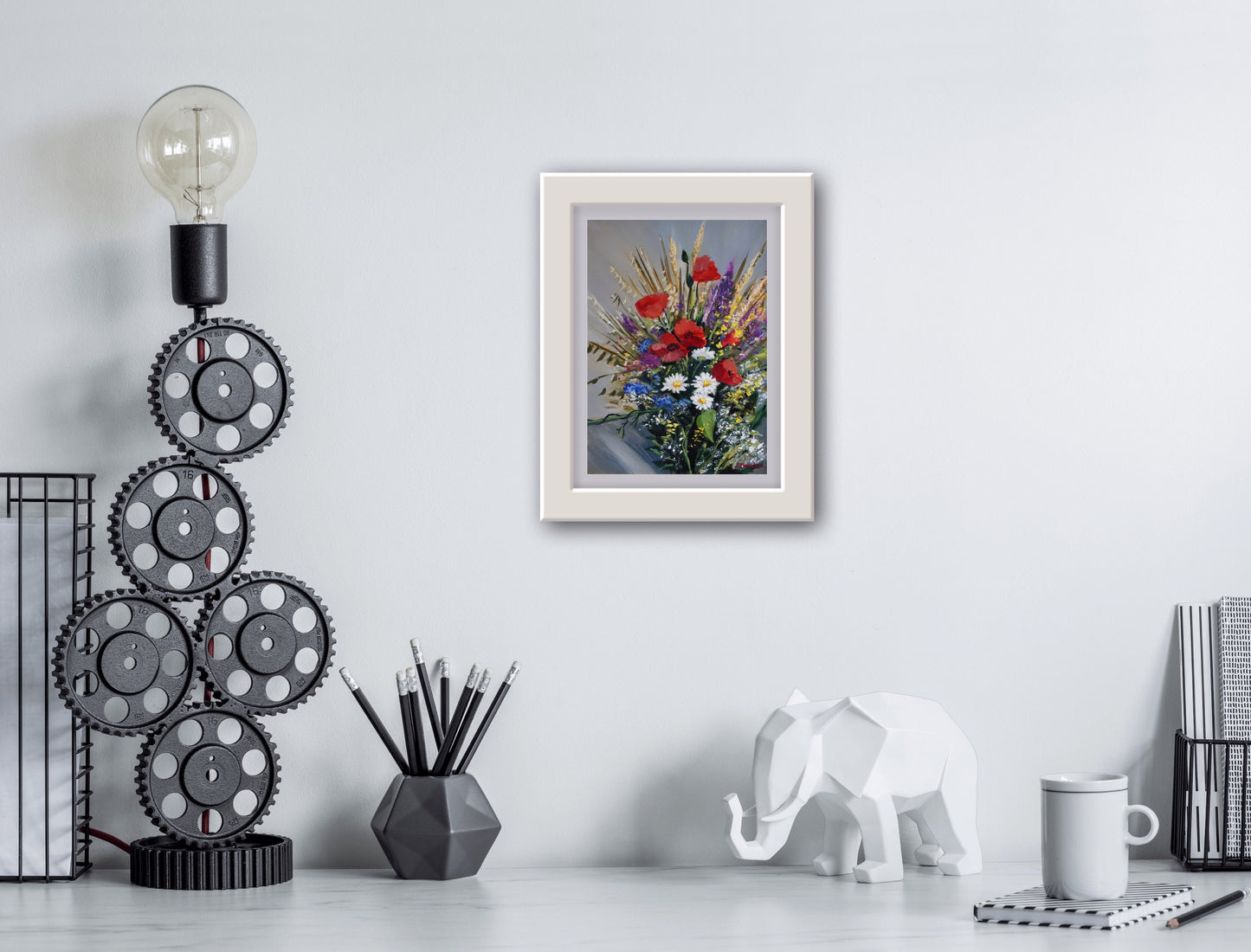 BOUQUET OF WILD FLOWERS - J Mouchet Fine Art